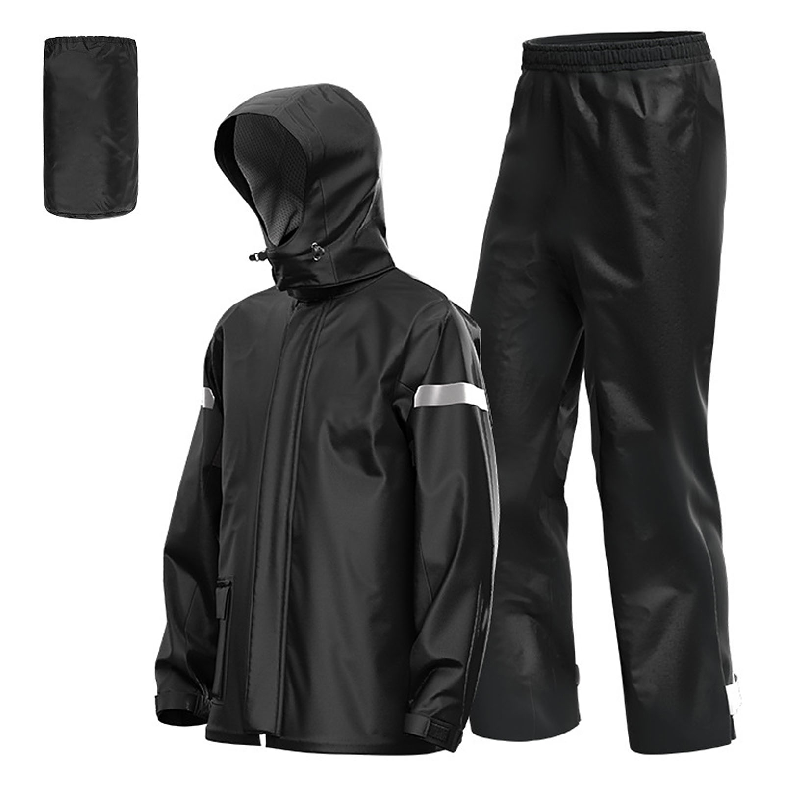 Motorcycle Gear Full Suit - Męski kombinezon przeciwdeszczowy motocyklowy, odblaskowy, wodoodporny,