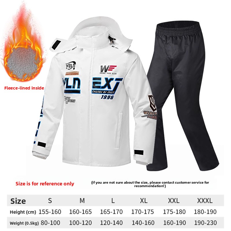 Motorcycle Gear Full Suit - Męski kombinezon motocyklowy przeciwdeszczowy, oddychający, odporny