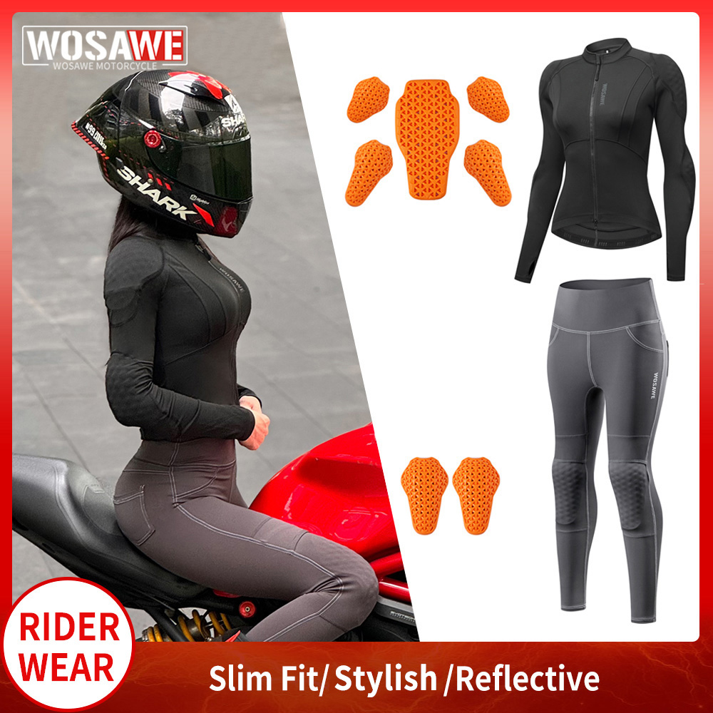 Motorcycle Gear Full Suit - Damski kombinezon motocyklowy WOSAWE (kurtka i
