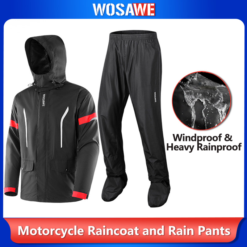 Męski kombinezon przeciwdeszcz – Motorcycle Gear Full Suit recenzja i cena